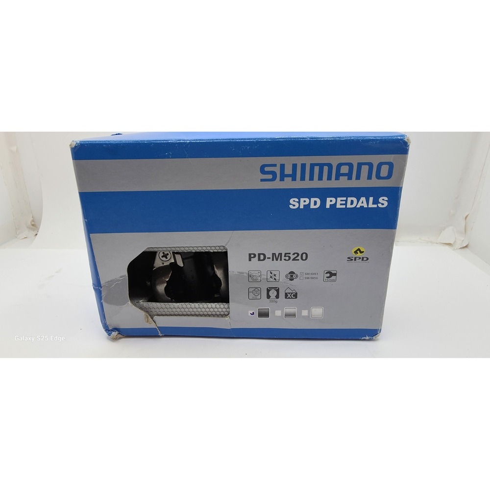 Shimano PD-M520 XC Clipless Bike Pedals W/ SM-SH51 Cleats SPD OPEN PACKAGE
